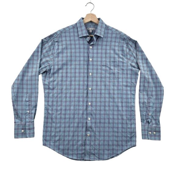 Peter Millar Other - Peter Millar Grier Performance Glen Plaid Woven Shirt Medium